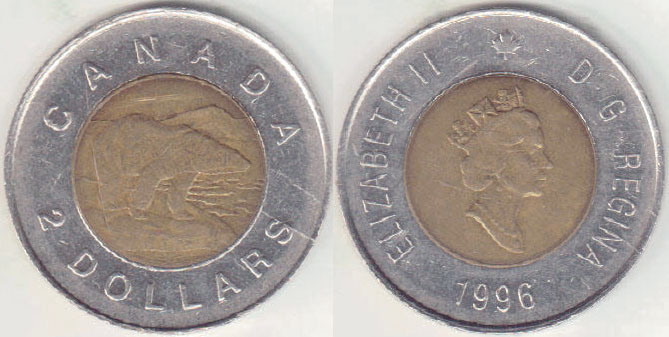 1996 Canada $2 A005266